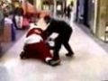 Santa Beats Up Guy In Mall
